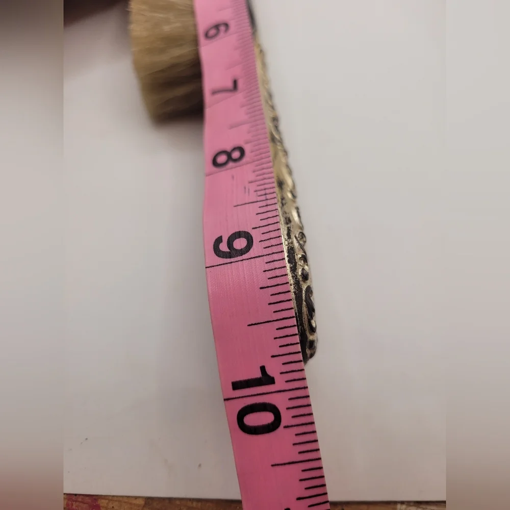 Vintage Silver Hairbrush with Ornate Design